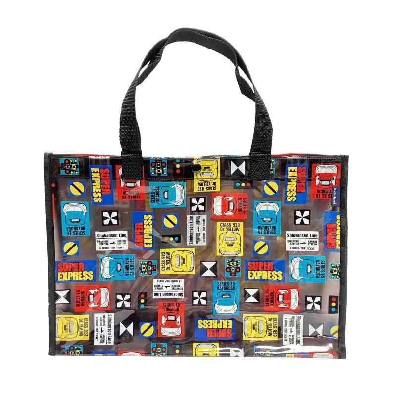 [kiejun] プールバッグ 新幹線 キッズ 男の子 プール ビーチバッグ ビニールバッグ 海水浴 電車 ドクタ..