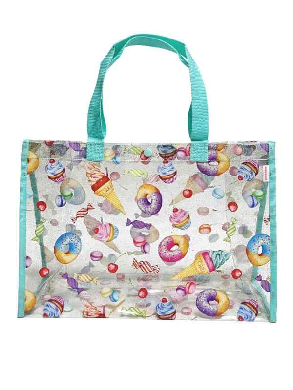 [kiejun] プールバッグ ビーチバッグ 女の子 プール 海水浴 子供 透明 防水 小学生 幼稚園 保育園 ビニ..