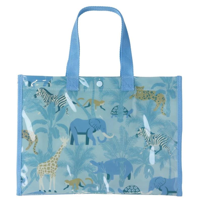 [ぶるーせいる] ガーメントバッグ プールバッグ C：サファリ/ブルー