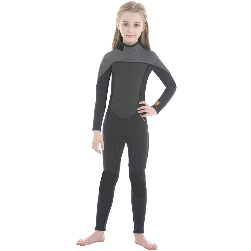 MORGEN SKY ウェットスーツ キッズ 水着 2.5mm 子供用 フルスーツ ラッシュガード マリンスポーツ ダイビング 水遊び プール 長袖 長ズボン 防寒保温 日焼け止め 男の子 女の子 上下一体 R001
