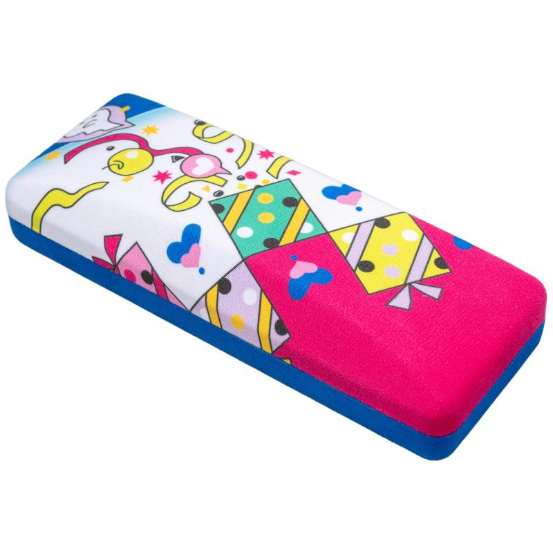 テーシーケース(Tccase) メガネケース ハード おしゃれ クロス付き バネ式 開閉 カラフル feodora デザイン ギフト プレゼント