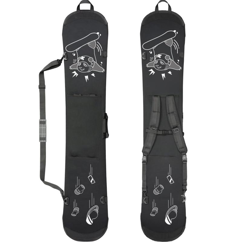 [FIRN] フィルン スノーボード バッグ ソールカバー ボードカバー スノーボードケース ソフトケース エッジカバー リュック 手提げ ショルダーベルト クッション素材 伸縮性 ソールガード ポ