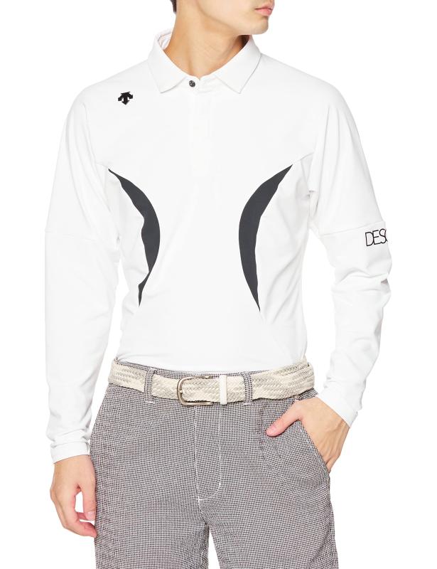 [デサント] 【22年秋冬モデル】 ゴルフ 長袖シャツ 裏起毛 ストレッチ 吸汗 速乾 UVケア（UPF50＋）ECO..