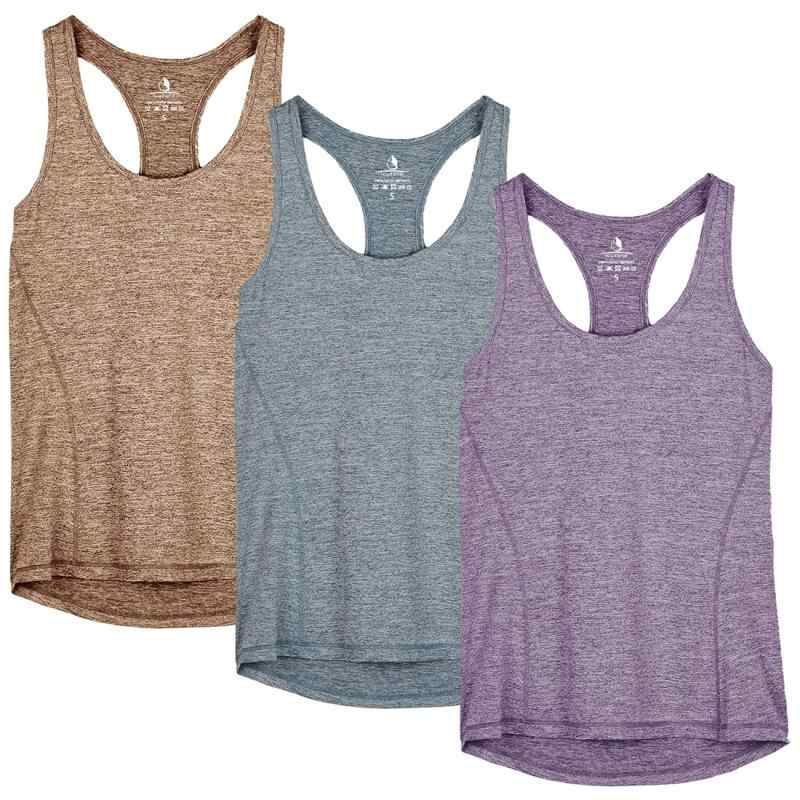 [icyzone] タンクトップ アスレチック アクティブシャツ 通気 速乾 軽量 レーサーバック ランニング ワ..