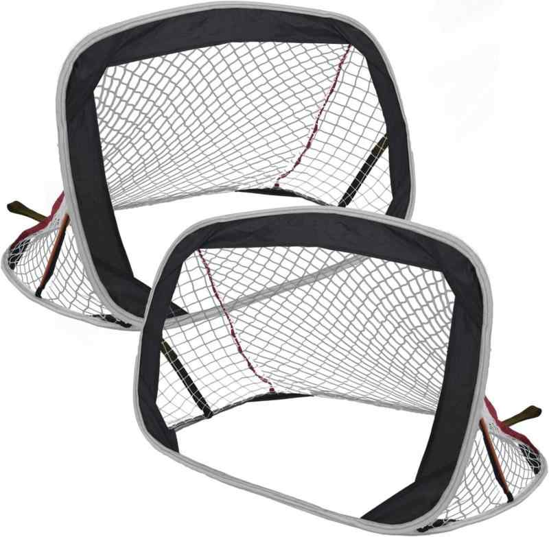 サッカーゴール 子供用 2個セット 80X61X61cm 折りたたみサッカーゴール 収納バッグ付き キッズゴール ハンドボール ゴール サッカーネット 小学生用...