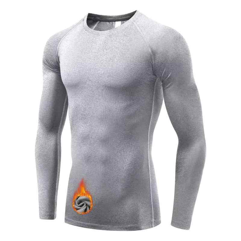 [Sillictor] スポーツインナー メンズ トップス 長袖 冬用 裏起毛 ストレッチ アンダー シャツ コンプレッション ウェア 【 保温防寒 + 吸汗速乾 】