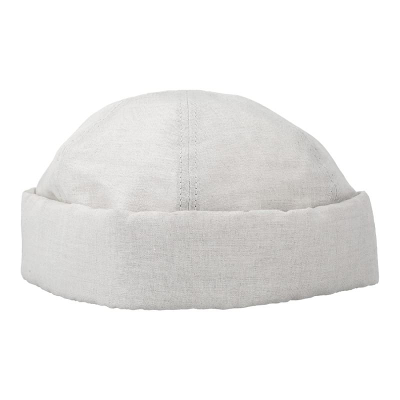 ベーシックエンチ Roly-poly Linen Cap 帽子 麻 つば無し フィッシャーマン キャップ 抗菌 消臭 メンズ レディース