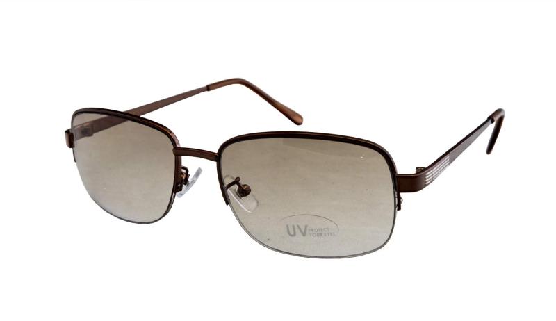 MYS サングラス UVカットレンズ スクエア型 スモーク×ブロンズ グラデーション CS3057-2