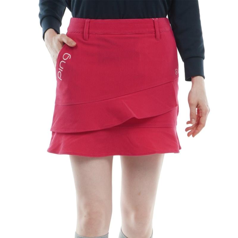 [ピン アパレル] レディース スカート (全方向ストレッチ・トリコットコーデュロイ) / ゴルフ / 622-32..