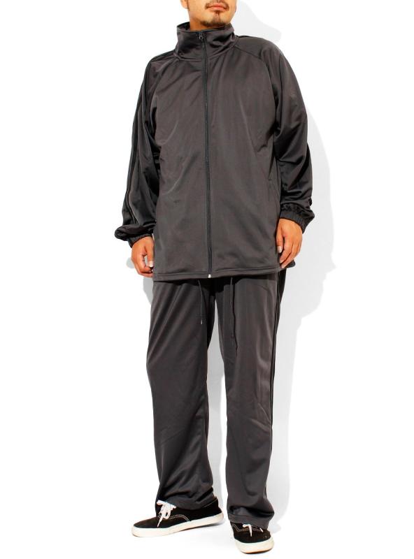 [ワン カラーズ] ジャージ メンズ 大きいサイズ セットアップ 上下 スポーツウェア トリコット ライン 【M~5Lサイズ】