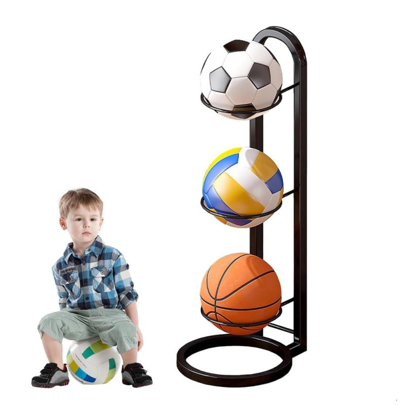 ボールスタンド 玄関 ボール 収納 バスケボールスタンド 収納棚 バレーボール収納ラック スポーツ用品収納ラック 組立式 玄関整理 取りやすい 省スペース スポーツ用品