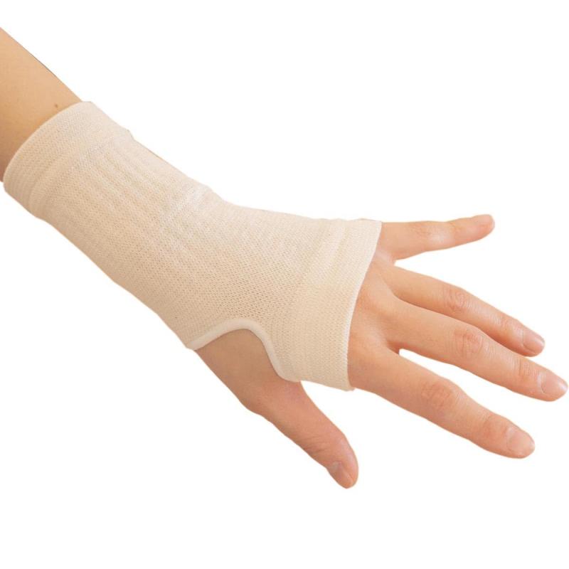 BS岩盤浴 綿手のひらウォーマー ブラックシリカ (ホワイト) 6732-F-L