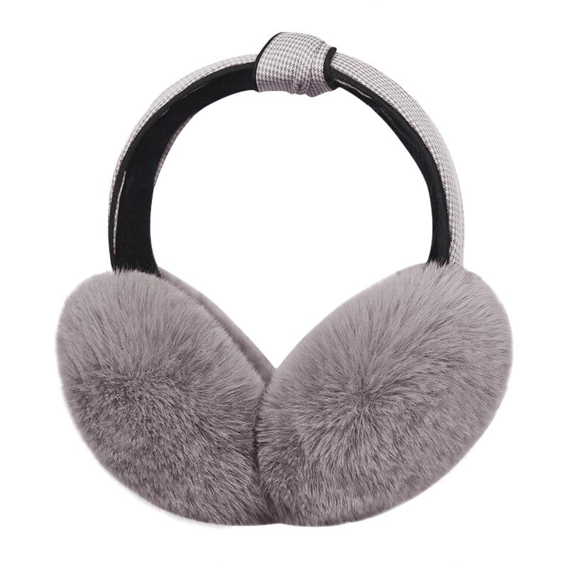 楽天つかさストア[Moonlove] イヤウォーマー 防寒耳カバー レディース イヤーマフ チャック柄 結び付き 可愛い ふわふわ フェイクファー あったか 保温 耳あて ガールズ 秋冬 通勤 通学 アウトドア お出かけ用
