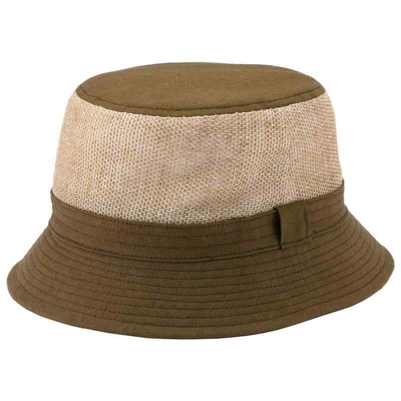 （オリハラスタイル）ORIHARA STYLE 尾州からみ織り 麻メッシュハット (メンズ ハット バケットハット たためる 帽子 日本製 夏 大きい 小さい メッシュ 風が通る 軽量 涼しい 父の日 敬老の日