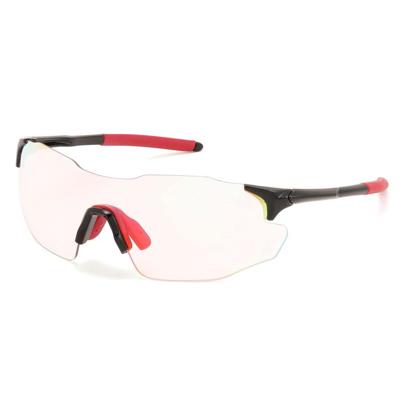 楽天つかさストア[FEISEDY] スポーツサングラス 調光レンズ 調節可能ノーズパッド メンズ レディース 縁無し ワンレンズサングラス 軽量26g UV400 防滑テンプル ランニング 自転車 登山 釣り ゴルフ ドライブ 男