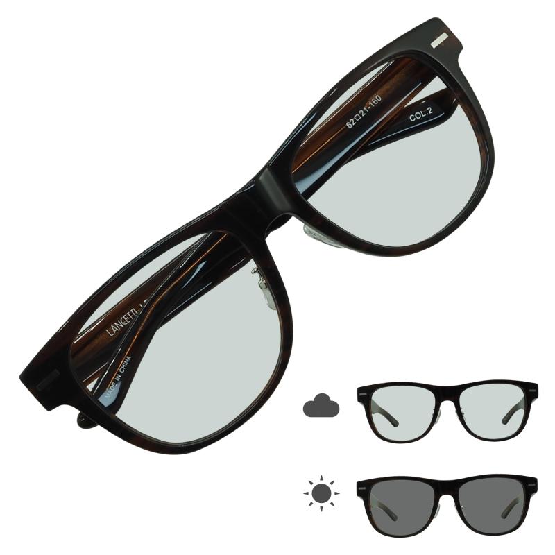 [OTC.web] LSK12HC 色が濃くなる 偏光 調光 キングサイズ サングラス メンズ カッコイイ 大きめ 超幅広 62サイズ UVカット...