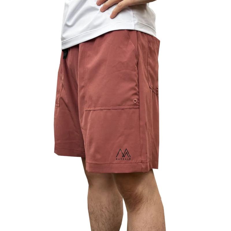 [マシャロ] ボードショーツ メンズサーフパンツいろいろなシーンに合わせやすい、シンプルなデザイン。 柄物や色物のトップスと合わせてファッションを楽しめます。 左裾にはシンプルなワンポイントロゴ。 ウエストゴムと身体にフィット してくれるサ...