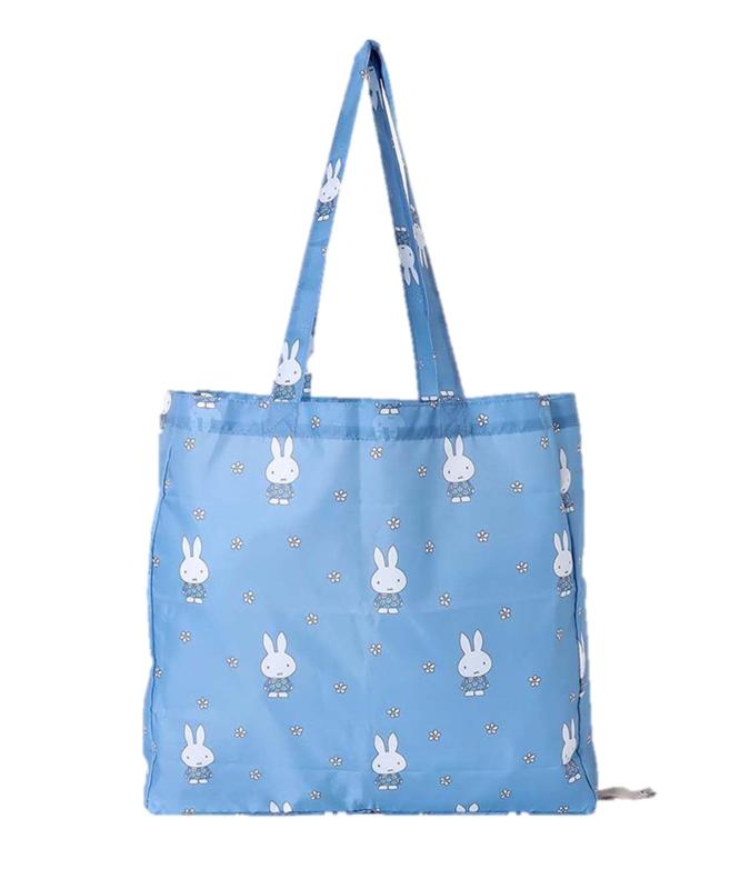 ミッフィー BLUE FLOWER ショッピングバッグMサイズ エコバッグ お稽古バッグ