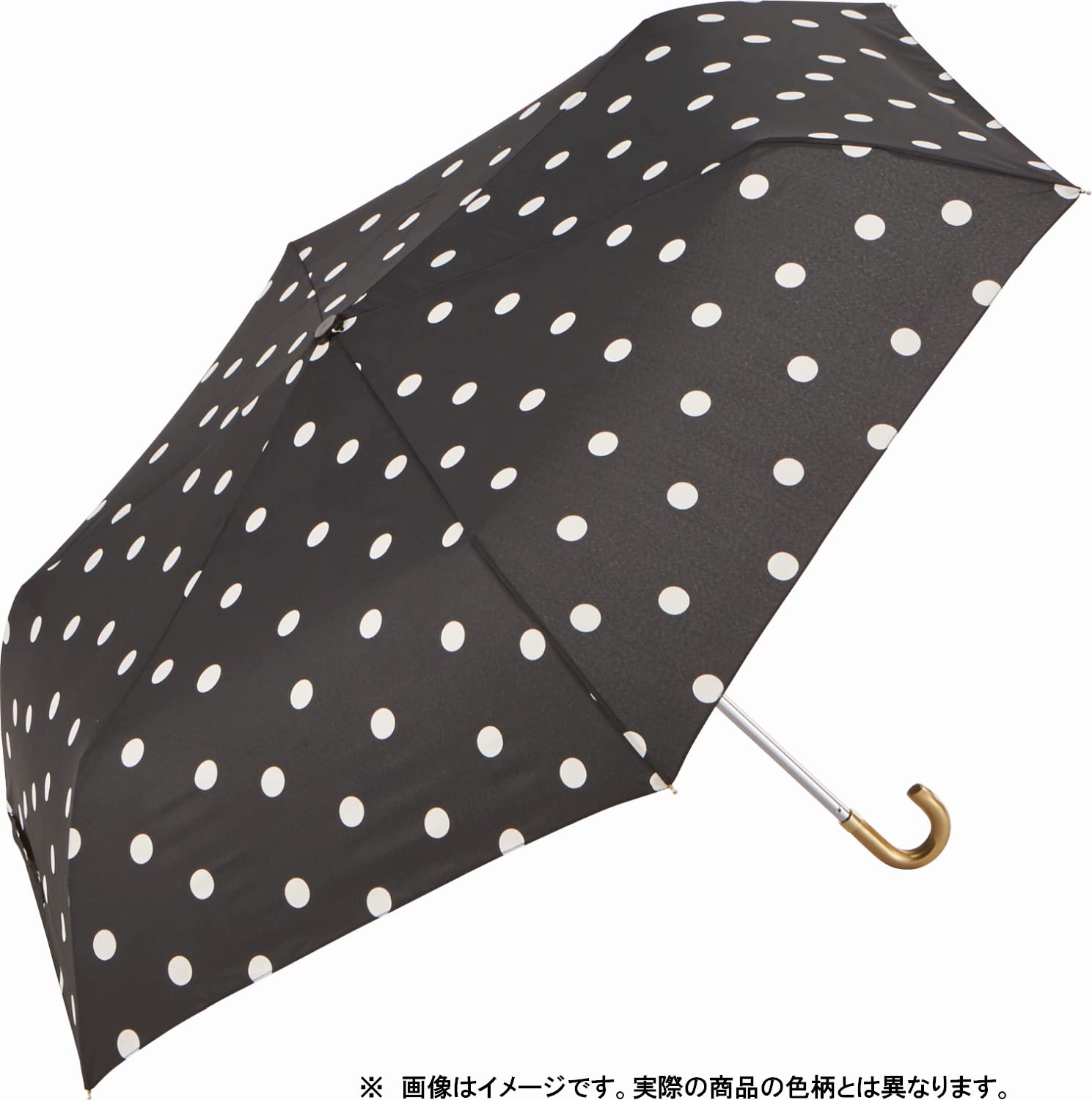 宮嶋 折畳傘 55cm 耐風骨 ドット ネイビー 【12640】 手開き UVカットコーティング