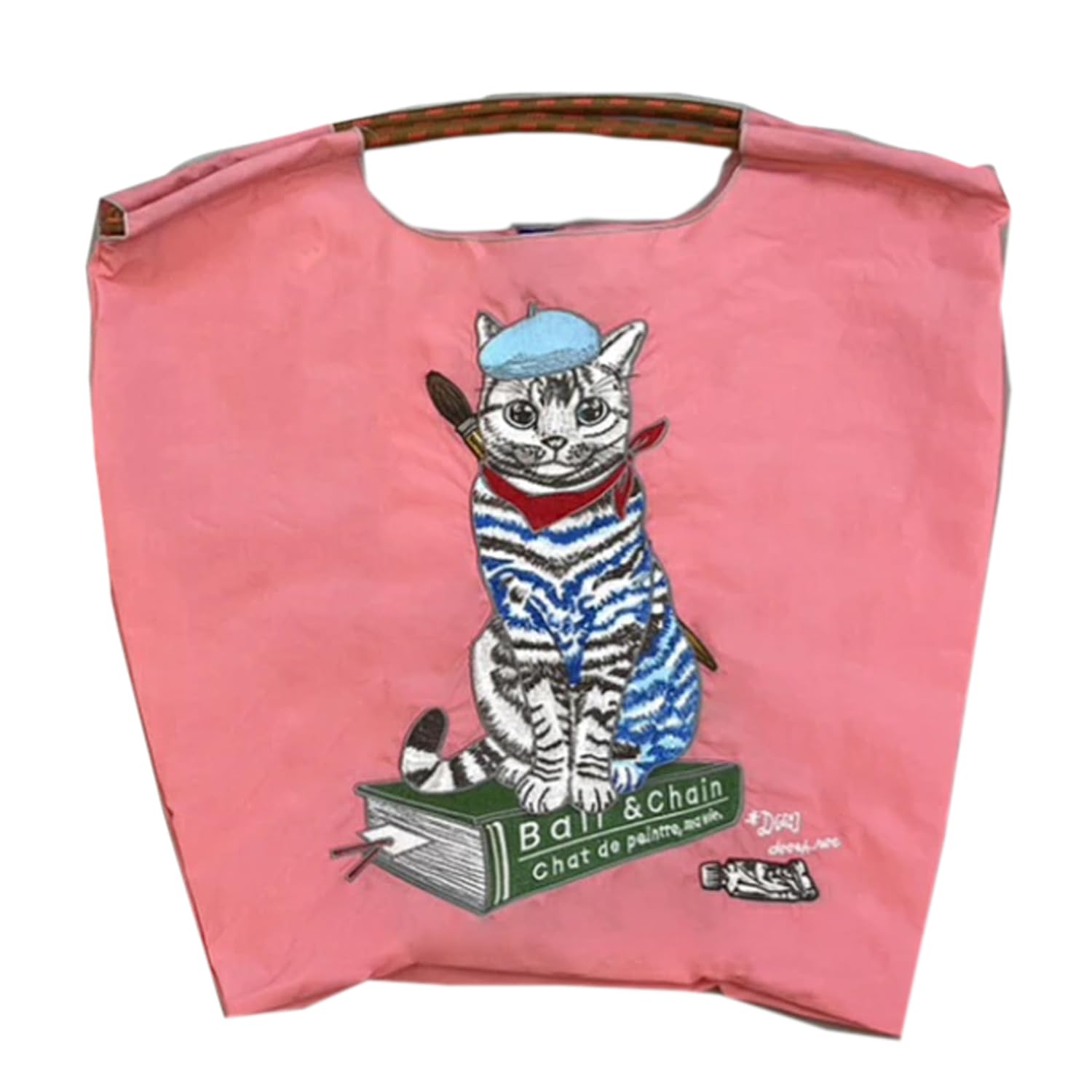 • P.CAT / PINK • サイズ［M］H46cm W最長43cm 最短30cm D9cm • 内ポケット(個数)×1 （16cm×18cm） • 収納用ゴム(個数)×1