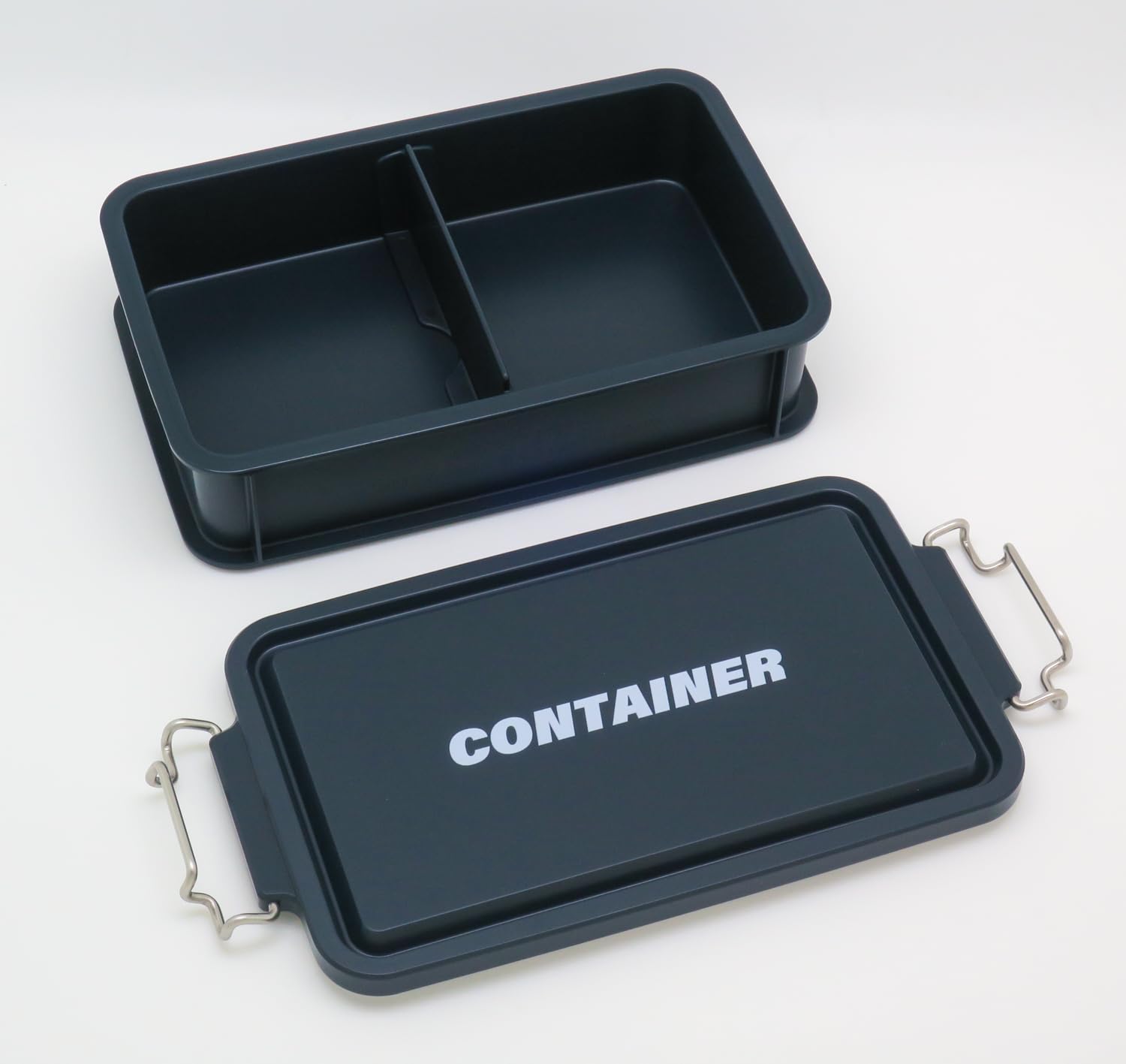 OSK(オーエスケー) 弁当箱 CONTAINER コンテナランチボックス 仕切付 ネイビー 900...