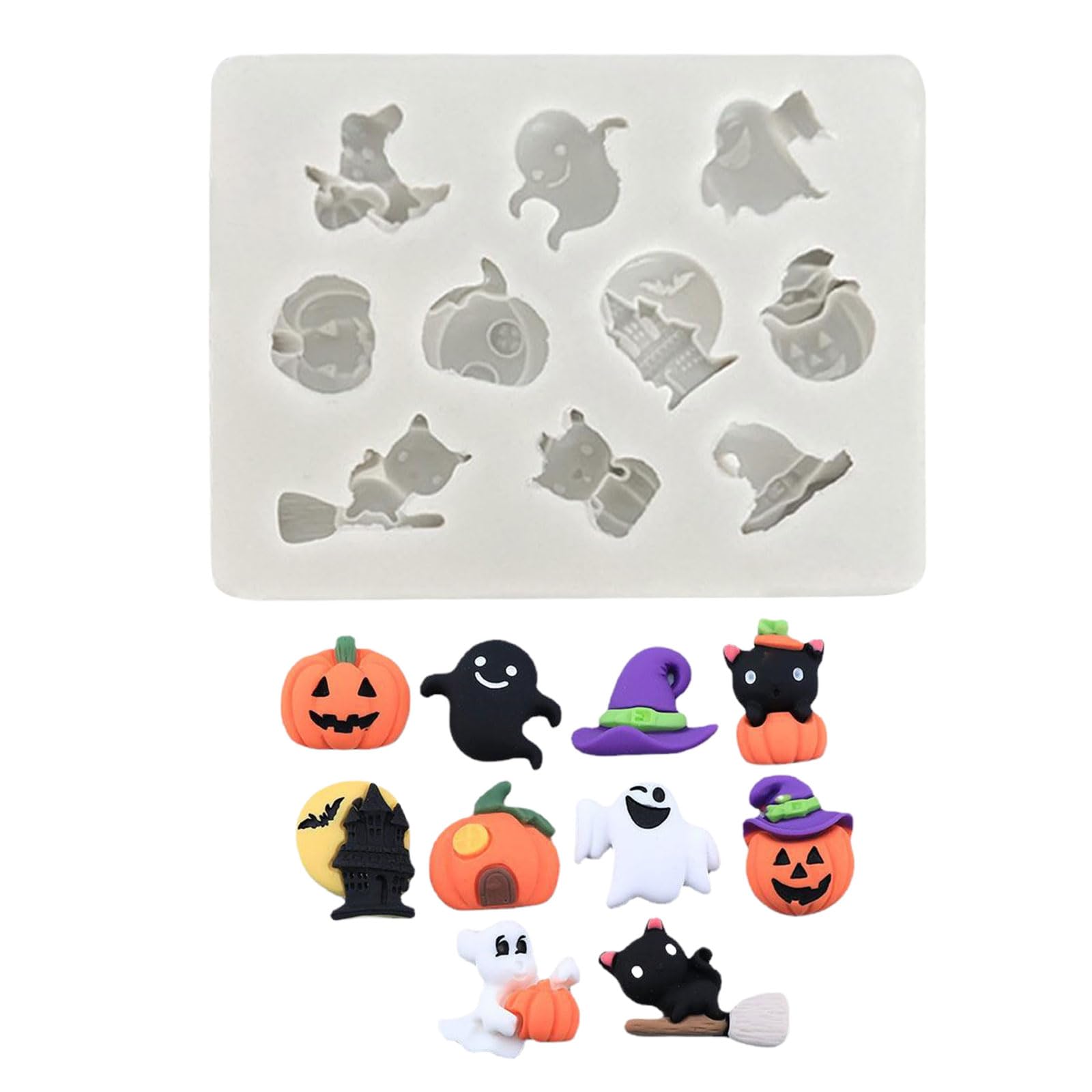 • 【パッケージ】ハロウィンシリコンモールド1個。 完成品は含まれません。シリコンモールドのみの販売です。 • 【高品質素材】ハロウィンシリコンモールドは高品質の食品グレードのシリコーンで作られており、無毒で無害、柔らかく弾力性があり、型から外すのが簡単です。 お手入れが簡単で、再利用可能です。 高温耐性があり、オーブン、電子レンジ、食器洗浄機にも対応しています。 • 【ハロウィンの雰囲気】このシリコン型にはカボチャ、おばけ、魔女の帽子、猫などのハロウィンの要素が含まれており、ハロウィンの雰囲気を作り出し、パーティーにお祭りの雰囲気を加えます。シリコン型を使って、お祭りのときに家族や友達と一緒においしいデザートを作ることができます。 • 【使いやすい】必要に応じて、色を変更したり、金箔、グリッターパウダー、その他の作成材料を追加したりできます。 完全に形成されるまで樹脂を型に注ぎます。 柔らかいシリコンモールドは取り外しが簡単です。 手軽にDIYの楽しみが楽しめます。 • 【幅広い用途】このシリコン型は、クッキー、キャンディー、ファッジ、チョコレートなどを作るのに最適です。 ハロウィン、パーティー、ご家庭に最適な装飾で、お祭りの雰囲気を加えます。 ご家族、ご友人、工芸愛好家への贈り物に最適です。