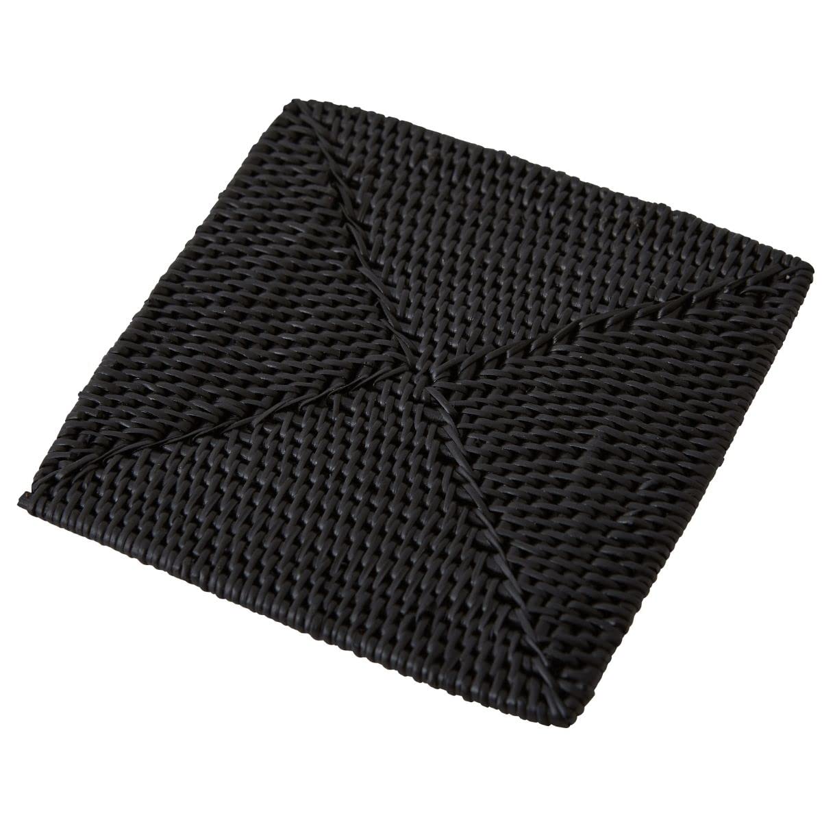 • 【カラー】ブラック • 【サイズ】約11×11cm • 【原産国】インドネシア • 【主な素材】アタ