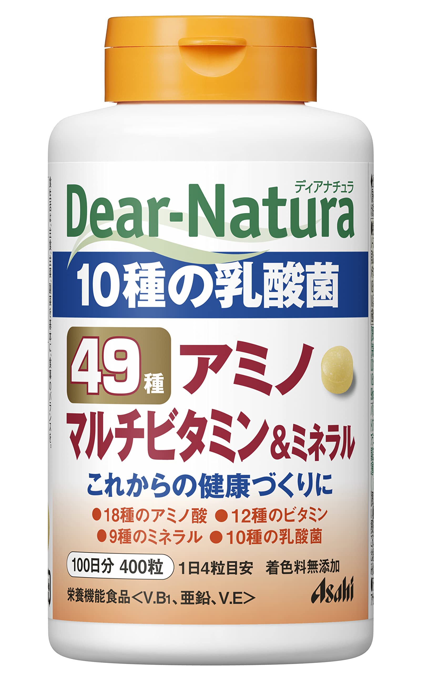 • 商品サイズ (幅×奥行×高さ) :58×58×113 • 色: オレンジ • 原産国: 日本 • ブラント名:ディアナチュラ • メーカー名: アサヒグループ食品株式会社(HPC)