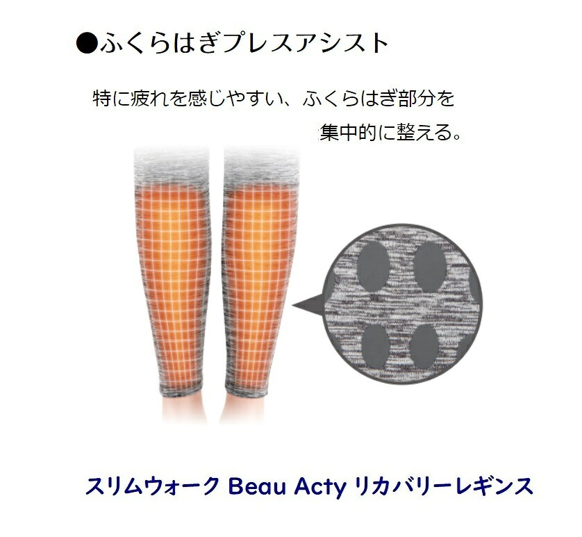 【訳あり】スリムウォーク Beau Acty リカバリーレギンス