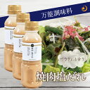 塩だれ 300ml 3本セット にんにく ごま油 万能調味料 サラダに合うドレッシング 焼肉のたれ おかず おつまみ作りに お肉料理や野菜にも合う うま味調味料...