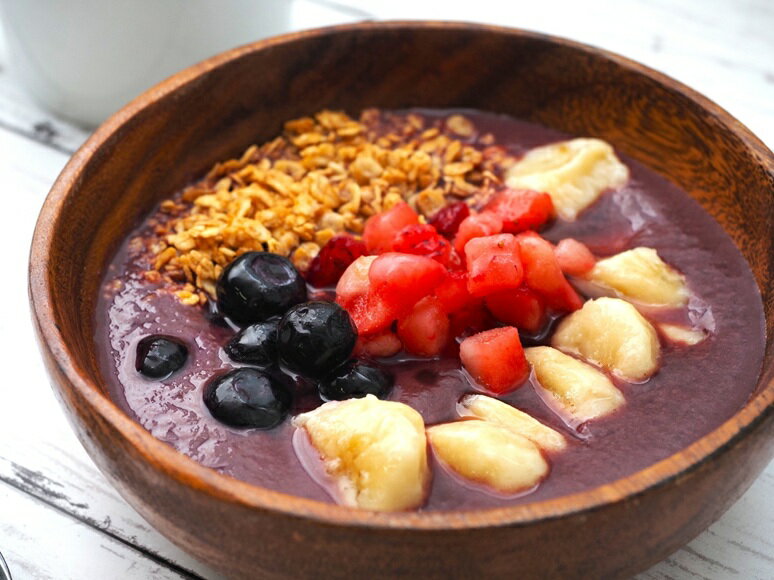 アサイーボウル・キット3食分（アサイーベース、バナナ、イチゴ＆ブルーベリー、グラノーラ、はちみつ..