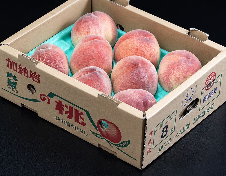 ご自宅用『山梨の桃』山梨県産桃 2箱 計約4kg（10～18玉）※常温 送料無料のサムネイル