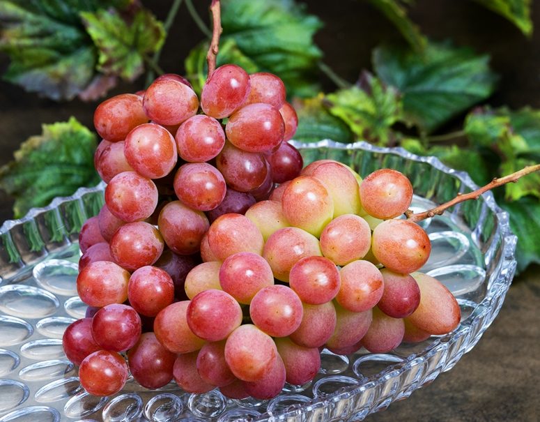 新品種 サンシャインレッド　山梨県オリジナル ぶどう 山梨県産 秀品 2房 計約1kg 簡易箱 ※冷蔵 送料無料のサムネイル