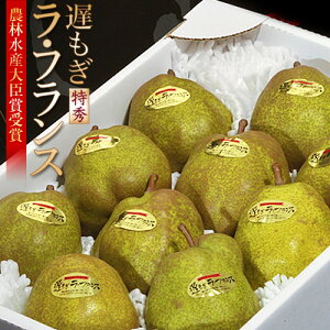 『遅もぎラ・フランス』山形県産 西洋梨 特秀品 約3kg（6～11玉）化粧箱 ※常温 ＜山形直送＞ 送料無料