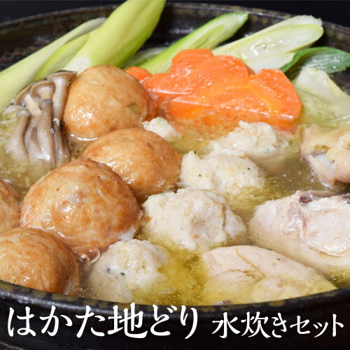 《送料無料》「はかた地鶏　水炊きセット」（スープ600g×1