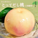 古山浩司氏の とってだし桃 (ご家庭用) 福島県産 約2kg(5~8玉)※常温 送料無料