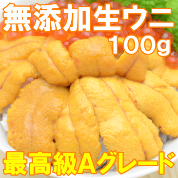 【送料無料】うに 冷凍生うに 無添加 100g×2パック 最高級Aグレード。うに丼約4杯分のお試しサイズ【ウニ ウニ丼 刺身 うにパスタ うにスパゲッティ うに軍艦 いちご煮 海鮮丼 手巻き寿司 寿司ねた 築地市場 ギフト】【楽ギフ_のし】【あす楽】rn