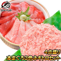 送料無料 本マグロ 本まぐろ 3色セット 大トロ 中トロ 赤身 各200g 超豪華 3色 合計600gセット＋王様のネギトロ500g 福袋 海鮮セット 刺身 鮪 まぐろ マグロ ねぎとろ 築地市場 豊洲市場 おせち 単品おせち ギフト【あす楽】