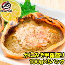 かにみそ甲羅盛り 100g×5個 日本海産の紅ズワイガニを使用 ズワイガニ ずわいがに かに カニ 蟹 ズワイ かに甲羅盛り 浜焼き かにみそ カニミソ カニ味...
