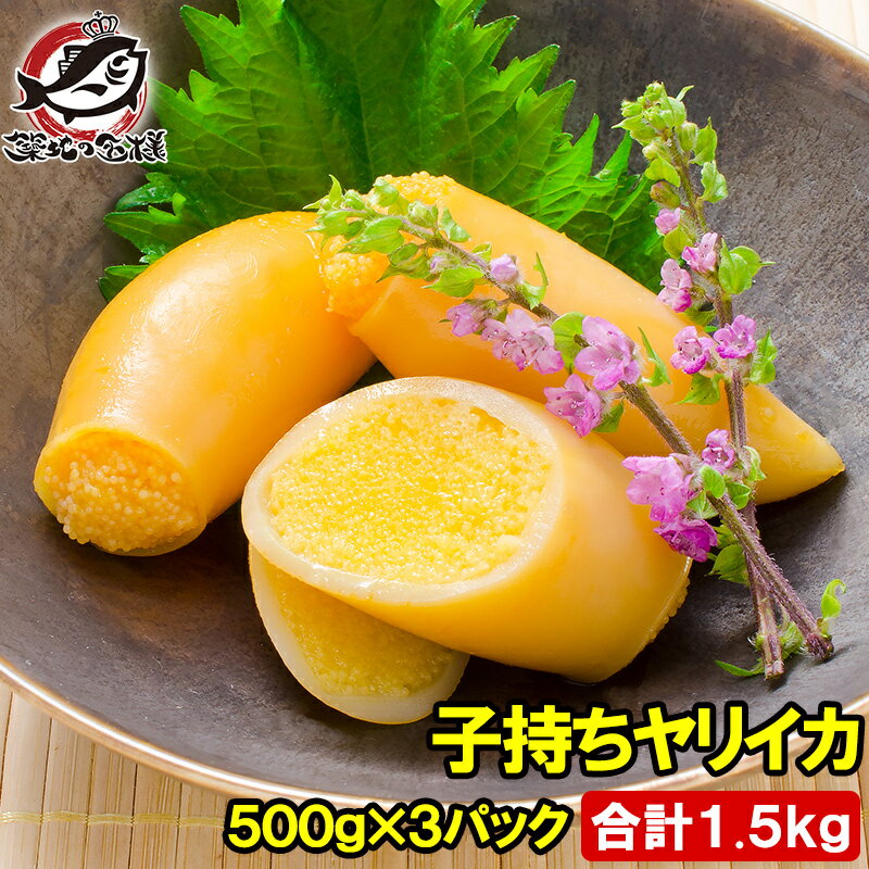 子持ちやりいか 500g×3パック 合計1.5kg 20〜25粒入り 徳用パック 上品でさっぱりとした高級感。子持ちヤリイカ いか イカ ヤリイカ ししゃも シシャモ ししゃも子 惣菜 おかず 珍味 おつまみ 築地市場 豊洲市場 ギフトのサムネイル