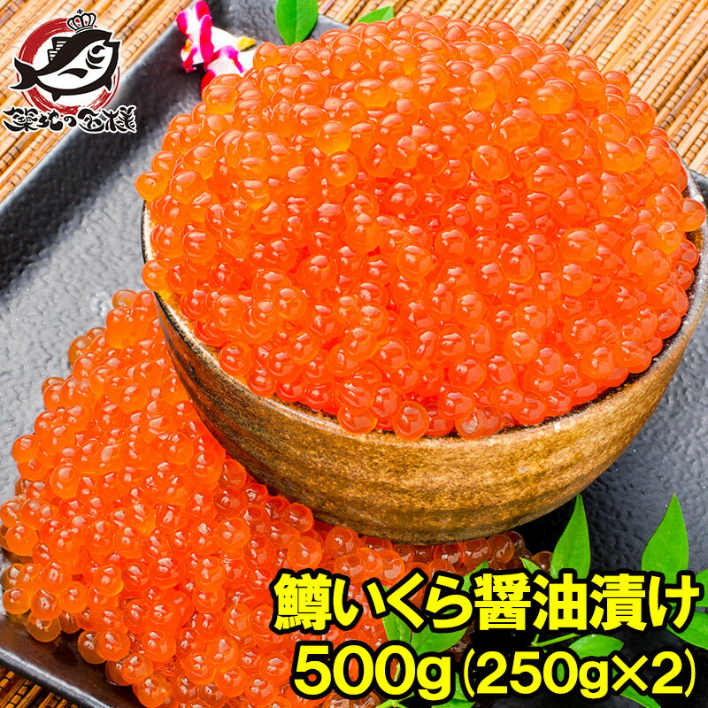 送料無料 イクラ醤油漬け 合計500g 250g×2 鮭鱒いくら いくら醤油漬け 鱒子 鱒いくら 醤油いくら いくら丼 イクラ丼 味付けいくら 味付けイクラ 海鮮丼 サーモン 築地市場 豊洲市場 寿司 刺身 料理 おせち 単品おせち ギフト