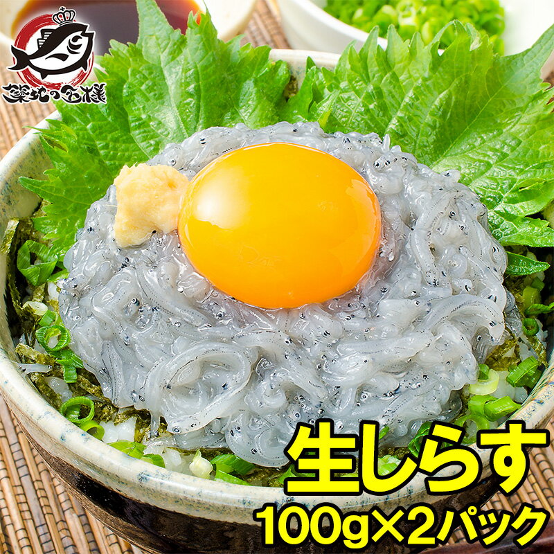 送料無料 生しらす 200g 100g×2パック 3〜4人前