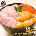 送料無料 海鮮福袋 築地の海鮮丼セット 極み 約3〜4人前 本マグロ大トロ特盛り200g&無添加生うに&北海道産イクラ。通が唸る本マグロを極める!ギフトに最適な人気3商品 本鮪 ギフト 海鮮福袋 詰め合わせ 寿司 刺身 築地市場 豊洲市場 おせち 【FSJ】