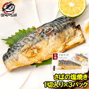 さば塩焼 1枚×3パック さばの塩焼き さば サバ 鯖 鯖塩焼き 塩焼き 焼き魚 切り身 魚菜 ファストフィッシュ レトルトパック おかず お惣菜 調理済み 業務用 豊洲市場