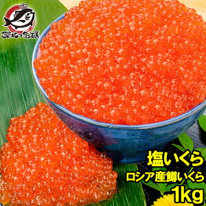 【送料無料】塩イクラ 塩いくら 1kg 500g×2 鮭鱒いくら ロシア産の鱒いくらを老舗北海道メーカーが加工。小粒ながら凝縮された旨味の鱒いくらの塩漬け【マスいくら いくら塩漬け いくら丼 イクラ丼 海鮮丼 サーモン 築地市場 豊洲市場 寿司 料理 ギフト】【smtb-T】rn