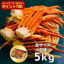 【6月は誰でもポイント7倍!要エントリー!】Lサイズ(1肩200g〜300g) ボイルずわいがに足 爆盛5kg(約16-24肩入/5-7人前) ※若干の足折れが...