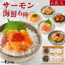 【送料無料】 母の日 ギフト サーモン海鮮 6種セット 詰め合わせ 海鮮丼セット 海鮮ギフトセット 海鮮丼の具 どんぶりの具 丼の具 冷凍 すぐ食べられる サー...