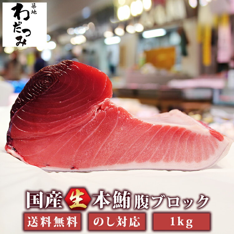 【送料無料 】 父の日 ギフト 生 本マグロ 腹 ブロック 大トロ 中トロ 赤身 全部入 1kg 切り方レシピ付 ◆ マグロ 赤身 マグロ たたき お取り寄せ 鮪 まぐろ マグロ 丼 冷蔵 本鮪 刺身 本マグロ とろ トロ 贈り物 贈答 お中元 グルメ 熨斗 パーティー お祝い