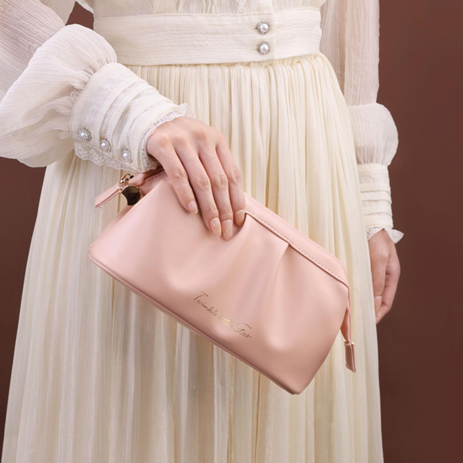 大容量メイクバッグPUレザー化粧品バッグ旅行トイレットバッグビーチバッグビューティーストレージケースウォッシュバッグ