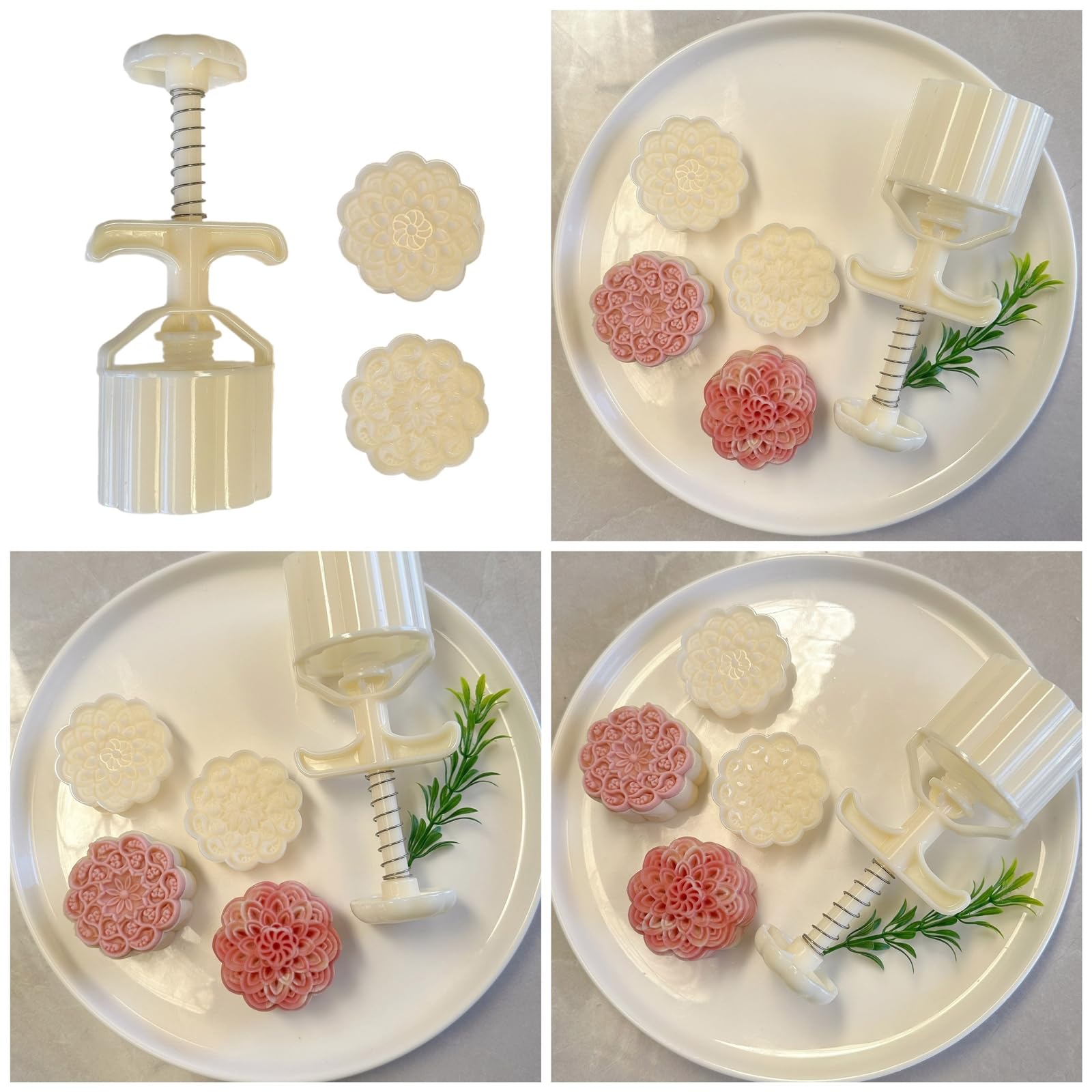 手押し月餅型ビスケット印鑑あんケーキ型ABSケーキデザートベイク型